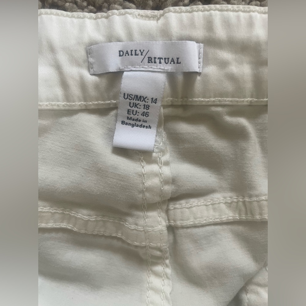 Daily Ritual Cream Pants - Picture 2 of 5